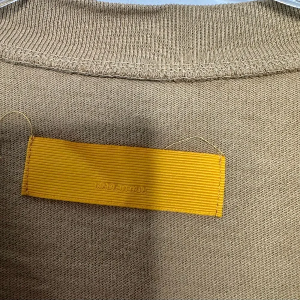 Yellow Label tan tee - Picture 3 of 5